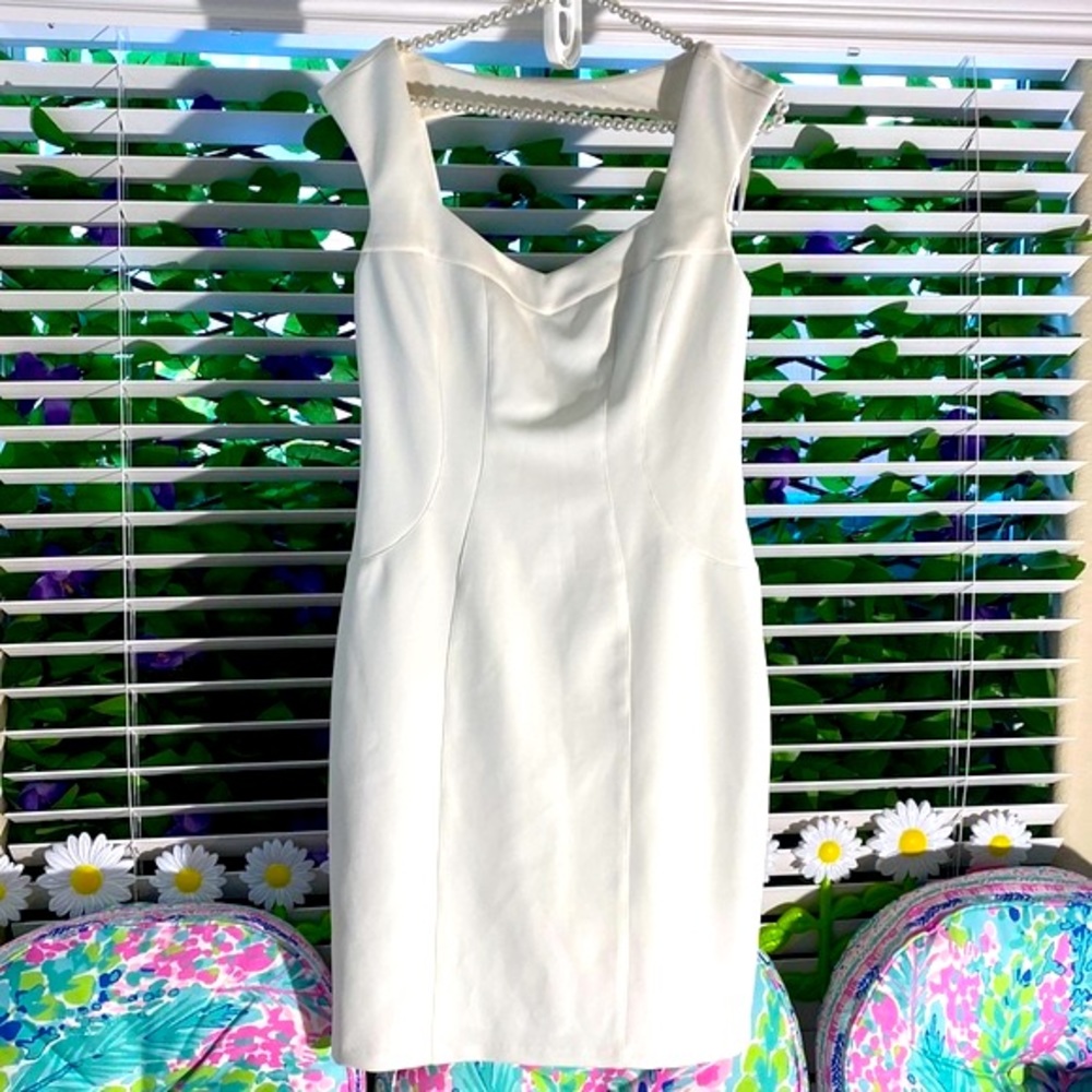 Boston Proper white sleeveless dress